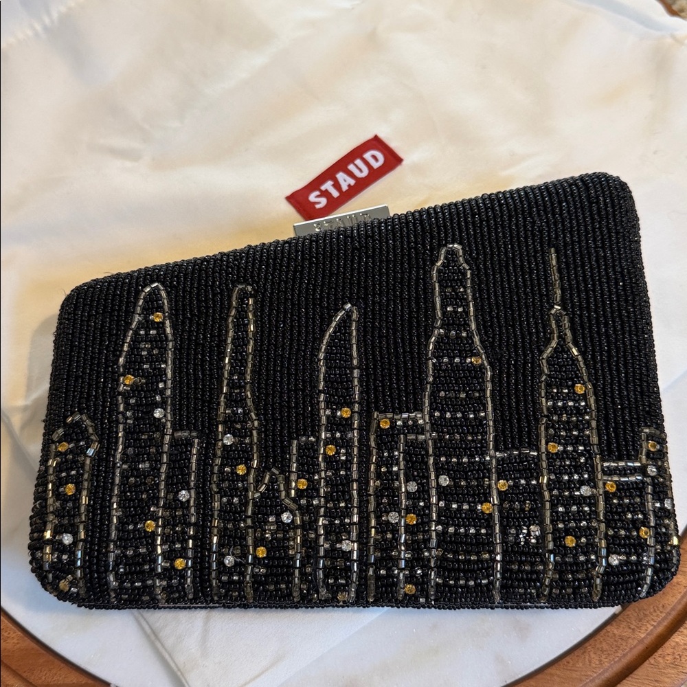 STAUD Carmella NYC Skyline Beaded Clutch - Picture 5 of 16